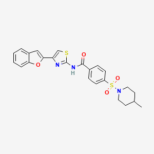 N-(4-(benzofuran-2-yl)thiazol-2-yl)-4-((4-methylpiperidin-1-yl)sulfonyl)benzamide