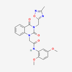 N-(2,5-dimethoxyphenyl)-2-(3-((3-methyl-1,2,4-oxadiazol-5-yl)methyl)-2,4-dioxo-3,4-dihydroquinazolin-1(2H)-yl)acetamide