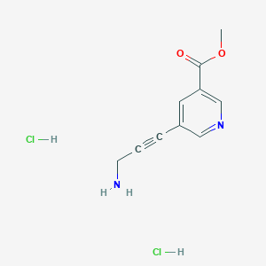 Methyl 5-(3-aminoprop-1-ynyl)pyridine-3-carboxylate;dihydrochloride