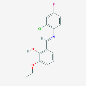 2-{(E)-[(2-chloro-4-fluorophenyl)imino]methyl}-6-ethoxyphenol