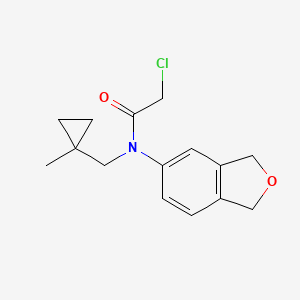 2-Chloro-N-(1,3-dihydro-2-benzofuran-5-yl)-N-[(1-methylcyclopropyl)methyl]acetamide