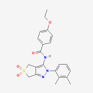 N-[2-(2,3-dimethylphenyl)-5,5-dioxo-4,6-dihydrothieno[3,4-c]pyrazol-3-yl]-4-ethoxybenzamide