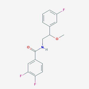 3,4-difluoro-N-(2-(3-fluorophenyl)-2-methoxyethyl)benzamide