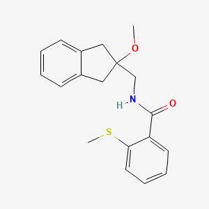 N-((2-methoxy-2,3-dihydro-1H-inden-2-yl)methyl)-2-(methylthio)benzamide