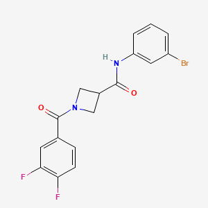 molecular formula C17H13BrF2N2O2 B2478688 N-(3-bromophenyl)-1-(3,4-difluorobenzoyl)azetidine-3-carboxamide CAS No. 1334369-38-8