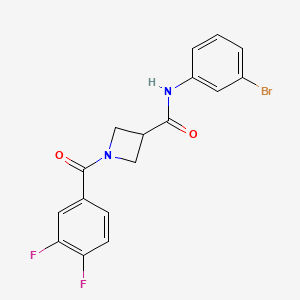 N-(3-bromophenyl)-1-(3,4-difluorobenzoyl)azetidine-3-carboxamide