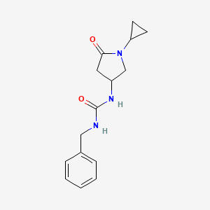 1-Benzyl-3-(1-cyclopropyl-5-oxopyrrolidin-3-yl)urea