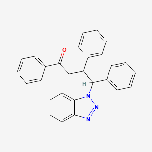 B2478711 4-(Benzotriazol-1-yl)-1,3,4-triphenylbutan-1-one CAS No. 681455-93-6