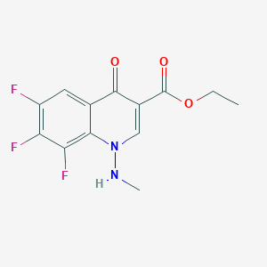 Ethyl 6,7,8-trifluoro-1-(methylamino)-4-oxo-1,4-dihydroquinoline-3-carboxylate