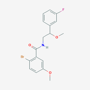 2-bromo-N-(2-(3-fluorophenyl)-2-methoxyethyl)-5-methoxybenzamide