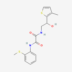 N1-(2-hydroxy-2-(3-methylthiophen-2-yl)ethyl)-N2-(2-(methylthio)phenyl)oxalamide