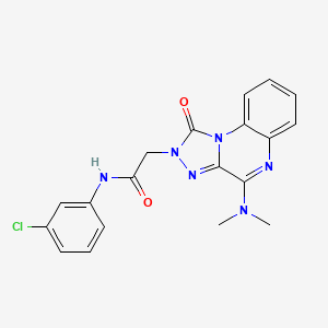 molecular formula C19H17ClN6O2 B2478768 N-(3-chlorophenyl)-2-(4-(dimethylamino)-1-oxo-[1,2,4]triazolo[4,3-a]quinoxalin-2(1H)-yl)acetamide CAS No. 1242961-05-2