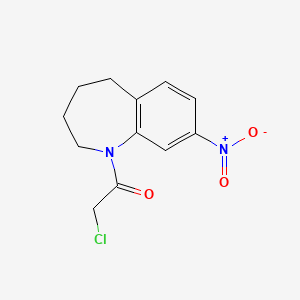2-Chloro-1-(8-nitro-2,3,4,5-tetrahydro-1-benzazepin-1-yl)ethanone