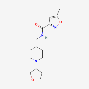 5-methyl-N-((1-(tetrahydrofuran-3-yl)piperidin-4-yl)methyl)isoxazole-3-carboxamide