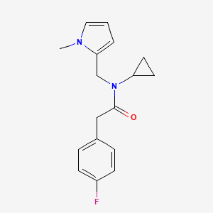 N-cyclopropyl-2-(4-fluorophenyl)-N-((1-methyl-1H-pyrrol-2-yl)methyl)acetamide