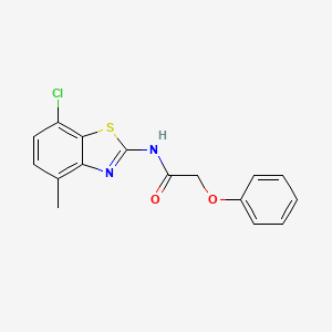 N-(7-chloro-4-methyl-1,3-benzothiazol-2-yl)-2-phenoxyacetamide