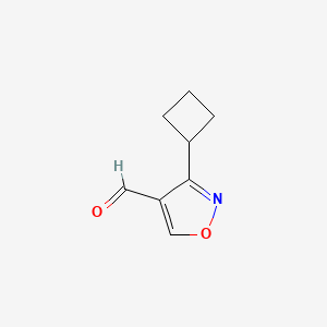3-Cyclobutyl-1,2-oxazole-4-carbaldehyde