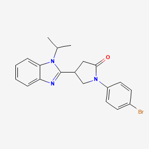 1-(4-bromophenyl)-4-(1-isopropyl-1H-benzo[d]imidazol-2-yl)pyrrolidin-2-one