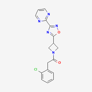 2-(2-Chlorophenyl)-1-(3-(3-(pyrimidin-2-yl)-1,2,4-oxadiazol-5-yl)azetidin-1-yl)ethanone