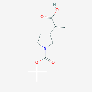 2-(1-[(Tert-butoxy)carbonyl]pyrrolidin-3-YL)propanoic acid