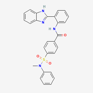 N-[2-(1H-benzimidazol-2-yl)phenyl]-4-[methyl(phenyl)sulfamoyl]benzamide