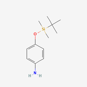 molecular formula C12H21NOSi B2479030 4-(tert-Butyldimethylsiloxy)aniline CAS No. 111359-74-1