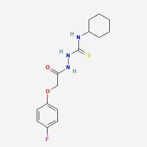 molecular formula C15H20FN3O2S B2479054 N-[(cyclohexylcarbamothioyl)amino]-2-(4-fluorophenoxy)acetamide CAS No. 905230-96-8