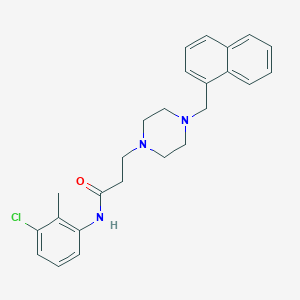 molecular formula C25H28ClN3O B247907 N-(3-chloro-2-methylphenyl)-3-[4-(naphthalen-1-ylmethyl)piperazin-1-yl]propanamide 
