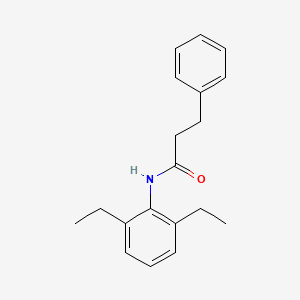 molecular formula C19H23NO B2479098 N-(2,6-diethylphenyl)-3-phenylpropanamide CAS No. 449154-57-8