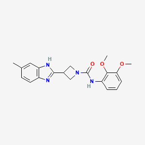 molecular formula C20H22N4O3 B2479099 N-(2,3-dimethoxyphenyl)-3-(5-methyl-1H-benzo[d]imidazol-2-yl)azetidine-1-carboxamide CAS No. 1396851-78-7