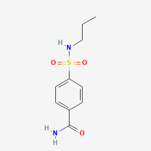 molecular formula C10H14N2O3S B2479115 4-(Propylsulfamoyl)benzamide CAS No. 915909-30-7