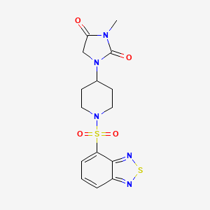 1-(1-(Benzo[c][1,2,5]thiadiazol-4-ylsulfonyl)piperidin-4-yl)-3-methylimidazolidine-2,4-dione