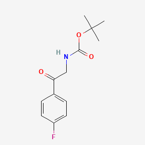 molecular formula C13H16FNO3 B2479124 tert-butyl N-[2-(4-fluorophenyl)-2-oxoethyl]carbamate CAS No. 877319-43-2