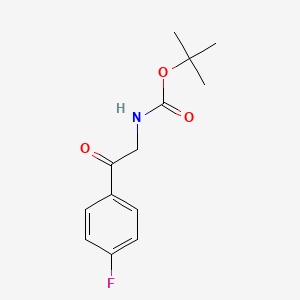 tert-butyl N-[2-(4-fluorophenyl)-2-oxoethyl]carbamate
