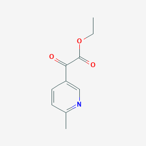 molecular formula C10H11NO3 B2479130 Ethyl 2-(6-methylpyridin-3-yl)-2-oxoacetate CAS No. 126118-68-1