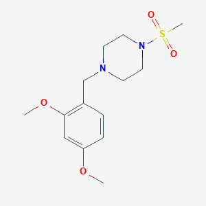 molecular formula C14H22N2O4S B247914 1-(2,4-Dimethoxybenzyl)-4-(methylsulfonyl)piperazine 