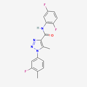 N-(2,5-difluorophenyl)-1-(3-fluoro-4-methylphenyl)-5-methyl-1H-1,2,3-triazole-4-carboxamide