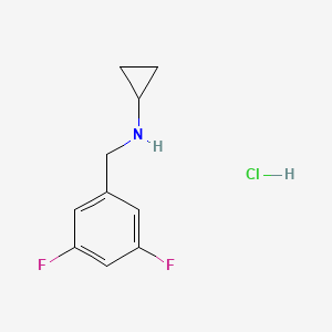 N-[(3,5-Difluorophenyl)methyl]cyclopropanamine;hydrochloride