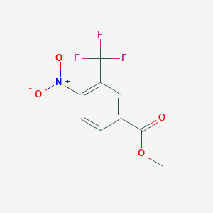 molecular formula C9H6F3NO4 B2479188 Methyl 4-nitro-3-(trifluoromethyl)benzoate CAS No. 957207-00-0