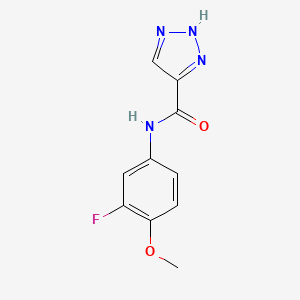 N-(3-fluoro-4-methoxyphenyl)-1H-1,2,3-triazole-5-carboxamide