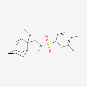 N-(((1R,3S,5r,7r)-2-methoxyadamantan-2-yl)methyl)-3,4-dimethylbenzenesulfonamide