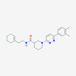 B2479246 N-(2-(cyclohex-1-en-1-yl)ethyl)-1-(6-(3,4-dimethylphenyl)pyridazin-3-yl)piperidine-3-carboxamide CAS No. 1251670-14-0