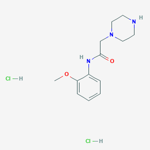 N-(2-methoxyphenyl)-2-(piperazin-1-yl)acetamide dihydrochloride