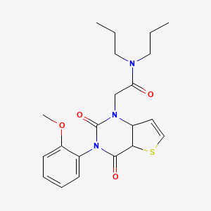 2-[3-(2-methoxyphenyl)-2,4-dioxo-1H,2H,3H,4H-thieno[3,2-d]pyrimidin-1-yl]-N,N-dipropylacetamide