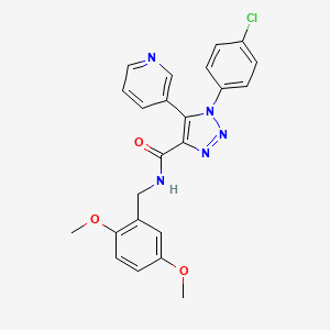 1-(4-chlorophenyl)-N-(2,5-dimethoxybenzyl)-5-(pyridin-3-yl)-1H-1,2,3-triazole-4-carboxamide
