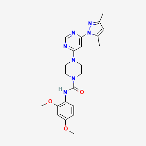 N-(2,4-dimethoxyphenyl)-4-(6-(3,5-dimethyl-1H-pyrazol-1-yl)pyrimidin-4-yl)piperazine-1-carboxamide