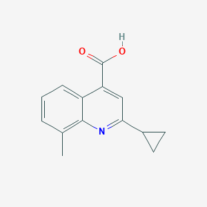 2-Cyclopropyl-8-methylquinoline-4-carboxylic acid