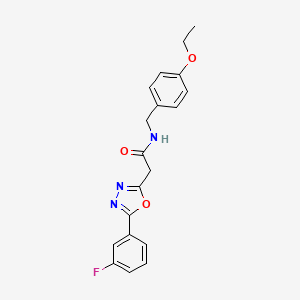 N-(4-ethoxybenzyl)-2-(5-(3-fluorophenyl)-1,3,4-oxadiazol-2-yl)acetamide