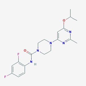 N-(2,4-difluorophenyl)-4-(6-isopropoxy-2-methylpyrimidin-4-yl)piperazine-1-carboxamide