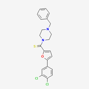 (4-Benzylpiperazin-1-yl)(5-(3,4-dichlorophenyl)furan-2-yl)methanethione
